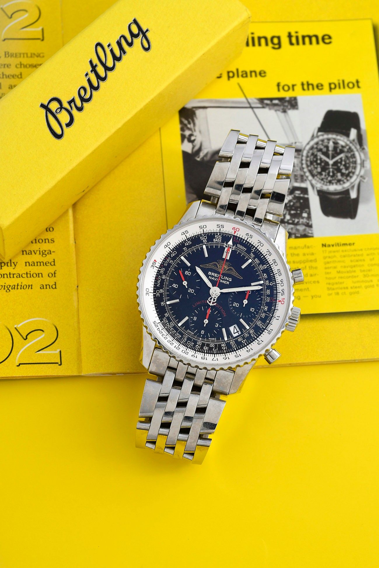 photo du lot 20/10/24 - BREITLING Chronographe Navitimer